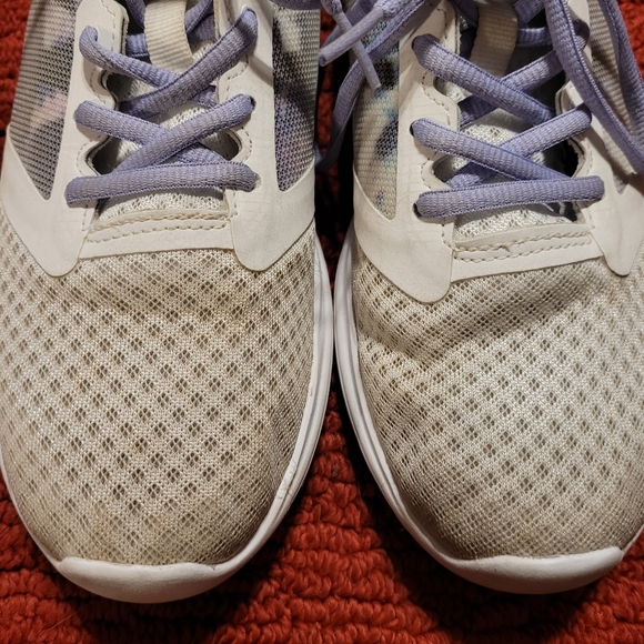 Asics Womens Size 9 Patriot 10 White Purple Low Top Gym Running Shoes Sneakers - Picture 5 of 8